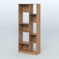 Стеллаж из ДСП серии ЛОФТ №9-1, Орех