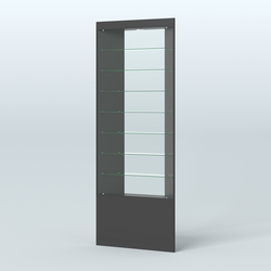 Высокая витрина серии Эконом №305 внешний угол (без дверей), Черный