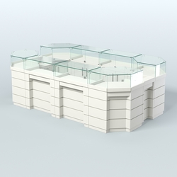 Торговый островок GOLD №5 (6,75 кв.м), Белый