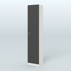 Аптечный узкий стеллаж под резину №2, Белый и Черный