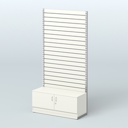 Система ЭЛЕГАНТ пристенная с экономпанелью и тумбой Т21 (1200 мм), Белый