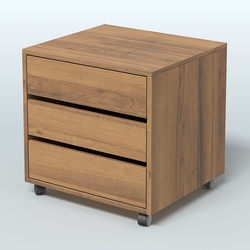 Тумба офисная "Вектор" №1, Орех