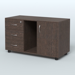 Тумба сервисная левая (на опорах) Камелот, Дуб Венге