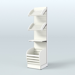 Стеллаж для хлеба и выпечки с нижней корзиной - накопителем Феникс №14К, Белый