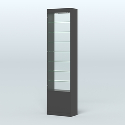 Высокая витрина серии Эконом №304-600 (без дверей), Черный