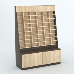 Стенд для очков №1 с накопителем, Дуб Венге и Дуб Сонома