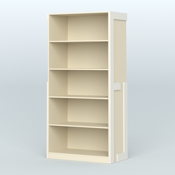 Стеллаж "Фаберлинк", Крем Вайс + Белый