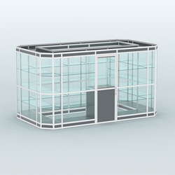 Павильон из профиля островной №3в, Темно-Серый