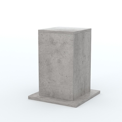 Подставка музейная "Коллекция" №7, Бетон Чикаго светло-серый F186 ST9