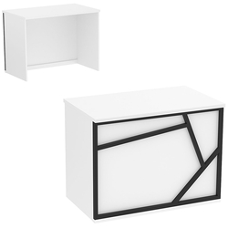 Ресепшен - стол серии ЛОФТ - АЛЬФА №1 (декор №1), Белый