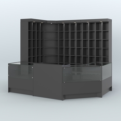 Павильон из витрин, прилавков для продажи чая и кофе №1, Черный