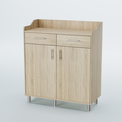 Стойка официанта "Бармен" №6-Н на ножках, Дуб Сонома