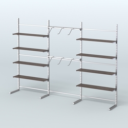 Системы ЭЛЕГАНТ пристенные с металлическими держателями для полок №9 (3600мм), Дуб Венге