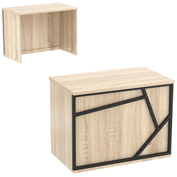 Ресепшен - стол серии ЛОФТ - АЛЬФА №1 (декор №1), Дуб сонома