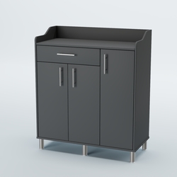 Стойка официанта "Бармен" №7-Н на ножках, Темно-Серый