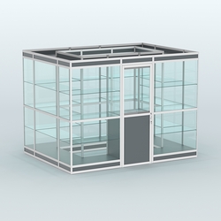 Павильон из профиля островной №1в, Темно-Серый