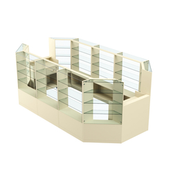 Торговый островок в центр зала ГРАЦИЯ №4 (открытый) (8, 55 кв.м), Крем Вайс