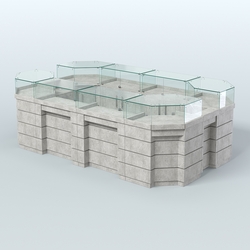 Торговый островок GOLD №5 (6,75 кв.м), Метрополитан Грей