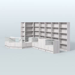 Торговый Островок "Эконом" №8 (13, 6 кв.м), Ясень Анкор светлый