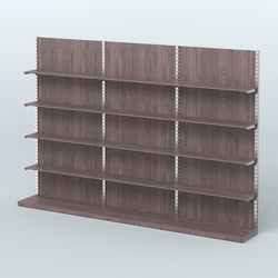 Система ЭЛЕГАНТ №7 пристенная с ДСП (3600 мм), Ясень Анкор темный