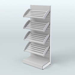 Стеллаж для хлеба и выпечки с полками - корзинами Феникс №10, Серый