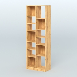 Стеллаж из ДСП серии ЛОФТ №8-2 с полками ДСП, Дуб Золотистый