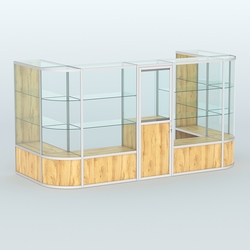 Павильон из профиля пристенный №11б (5,50 кв. м), Дуб Золотистый