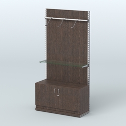 Система ЭЛЕГАНТ №6 с ДСП и тумбой T22 (1200 мм), Дуб Венге