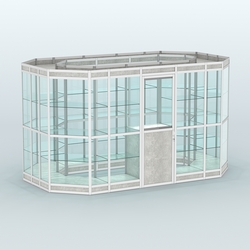 Павильон из профиля островной №5в, Метрополитан Грей