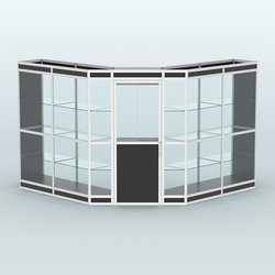 Павильон из профиля угловой №7в (9 кв.м), Черный