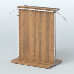 Система ЭЛЕГАНТ островная с ДСП и двумя пооручнями №2, Орех