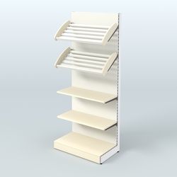 Стеллаж для хлеба и выпечки с полками - корзинами Феникс №12, Крем Вайс + Белый