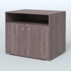 Тумба под оргтехнику Стандарт, Ясень Анкор темный