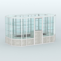 Павильон из профиля островной №5б, Метрополитан Грей