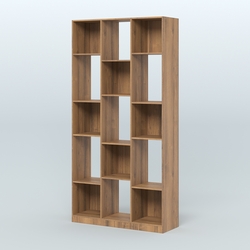 Стеллаж из ДСП серии ЛОФТ №10-1, Орех