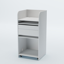 Стойка официанта "Бармен" №3 передвижная, Белый