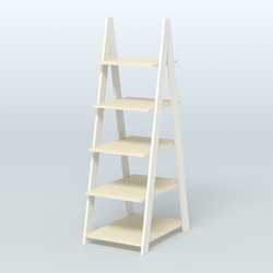 Торговая двусторонняя стойка ЛОФТ №3-650 узкая, Белый + Крем Вайс