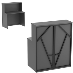 Ресепшен серии ЛОФТ - АЛЬФА №1 (декор №2), Антрацит