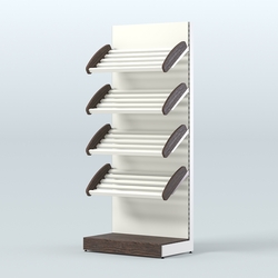 Стеллаж для хлеба и выпечки с четырьмя наклонными полками СХНП-02, Дуб Венге + Белый