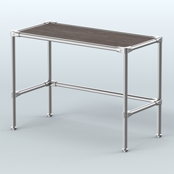 Стол средний D-42 с полкой ДСП 16мм, Дуб Венге