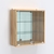 Витрина настенная №201-2А с зеркалом Дуб Золотистый