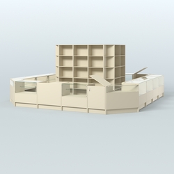 Торговый Островок "Эконом" №1-1 (25, 1 кв.м), Крем Вайс