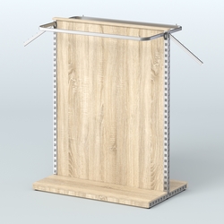 Система ЭЛЕГАНТ островная с ДСП и П-образными поручнями №1, Дуб сонома