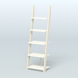 Торговая пристенная стойка ЛОФТ №1-650 малая, Крем Вайс + Белый