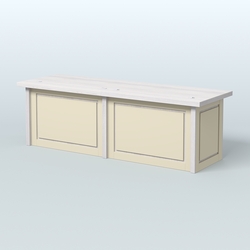 Стол президиума Рикамо, Ясень Анкор светлый и Крем Вайс