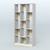 Стеллаж из ДСП серии ЛОФТ №10-1 (зеркальное отражение - Z) Серый + Крем Вайс