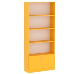 Стеллаж из ДСП серии Эконом №1-300 с дверками 410 мм, Солнечный Свет 0134 BS Стеллаж из ДСП серии Эконом №1-300 с дверками 410 мм, Солнечный Свет 0134 BS