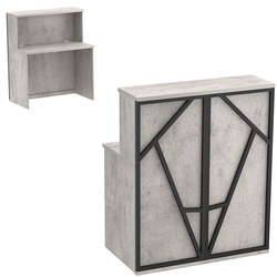 Ресепшен серии ЛОФТ - АЛЬФА №1 (декор №2), Бетон Чикаго светло-серый F186 ST9