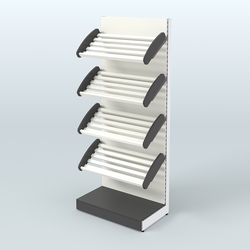 Стеллаж для хлеба и выпечки с полками - корзинами Феникс №10, Черный и Белый