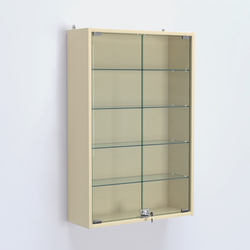 Витрина настенная №202-1А высокая, Крем Вайс